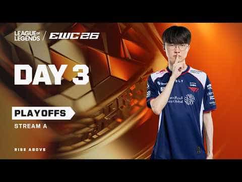League of Legends at EWC 26 -  Day 3  - Playoffs -  Stream A