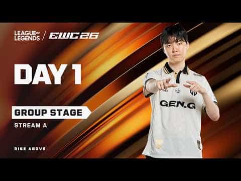 League of Legends at EWC 26 - Day 1 - Group Stage - Stream A